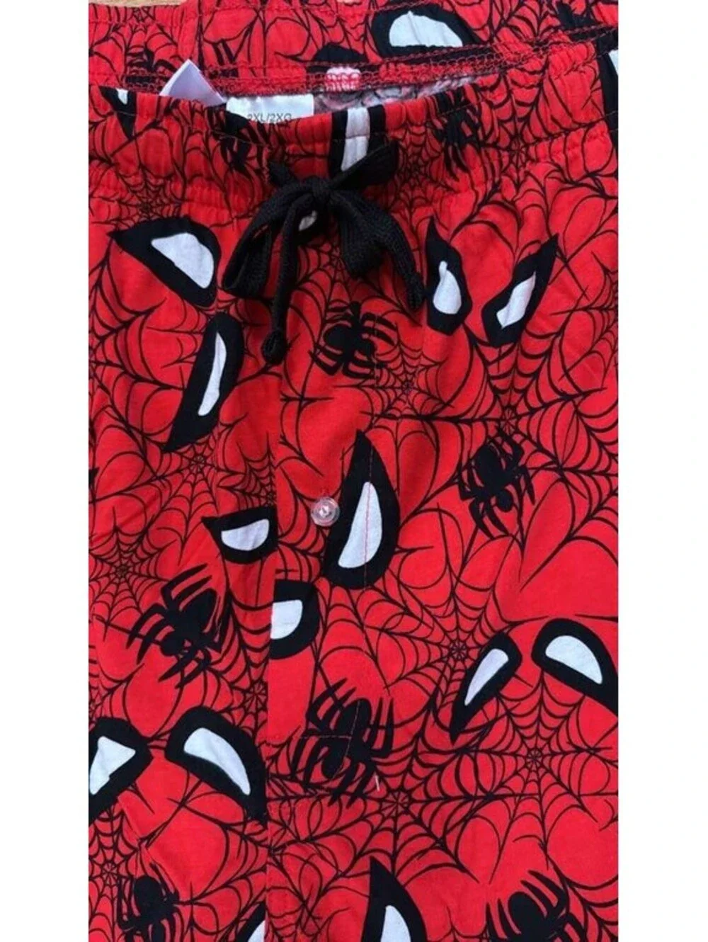 Marvel Work Size 2XL Red Spider‑Man Print Cotton Pajama Pants Size 2XL New